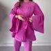 Women's Clothing Spring New Pleated Design Fashionable Temperament Loose Pants Suit For Women_ecoleips.com