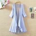Women's Clothing"Elegant Chiffon Beach Cover-Up – Lightweight Hollowed Out Kimono For Summer Sun Protection"_ecoleips.com