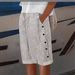 2025s 2025 New Women's Striped Casual Shorts_ecoleips.com