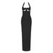 Women's Clothing Retro Style Black Long Dress Halter Neck Hollow Out Bandage Design Women's Sexy Spring Fashion_ecoleips.com