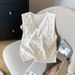 Women's Clothing Real Shot Spot Summer New Design Chic Beaded Sleeveless T Shirt V Neck Vest Sweater For Women_ecoleips.com