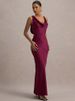 Mozision Satin Cowl Neck Backless Sexy Maxi Dress Women Gown Fashion Sleeveless Lace-up Bodycon Club Party Long Dress Female_ecoleips.com