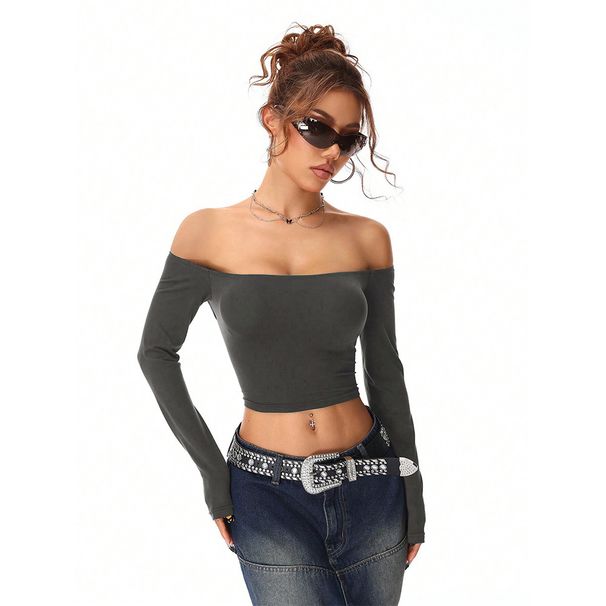 Voya 2026 Spring/Summer New Foreign Trade Women's Clothing Ins Trendy Style T-Shirt With Sweet Spicy Design, Short_ecoleips.com