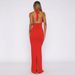 Women's Sexy V Neck Long Dress Fashion Slim Fit Sleeveless Tie Backless Summer New Clothing_ecoleips.com
