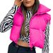 Women's clothing cotton vests stand-up collar short casual warm vest zipper trendy vest _ecoleips.com