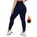 Women's Clothing Plus Size Winter Fleece Yoga Pants High Waist Tummy 1XL 5XL Winter Yoga Pants_ecoleips.com