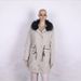 Women's Clothing Autumn And Winter Solid Color Fur Collar Hooded Medium And Long Warm Zipper Cotton Coat_ecoleips.com