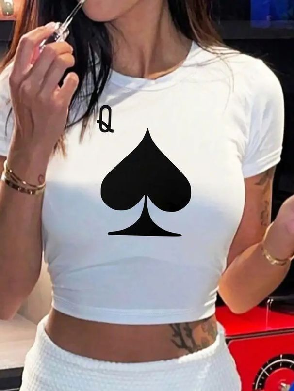 Navel Exposed Women's Short Sleeved Top New Design For Women's Fashion_ecoleips.com