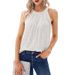 Aria Basics Aria Basics 2026 Summer European And American Cross-Border New Solid Color Halter Neck Women's Feel Slightly Elastic Camisole_ecoleips.com