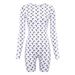 Slimming Bodysuit European American Style Sexy Design Moon Shape Printed Jumpsuit Romper for Women_ecoleips.com