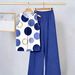 Women's Fashion Print Two Piece Set Sleeveless Irregular Vest And Pants Cross Border Style New in Stock_ecoleips.com