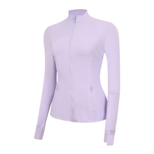 Slim Fit Define Jacket Fitted Waist for Running Outdoor Pilates Yoga Nude Color Sportswear Women's Clothing_ecoleips.com