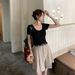Aria Basics Bermuda Women's Suit 2025 Spring/summer New Style Loose High-waisted Casual Thin Mid-length Straight Wide-leg Shorts_ecoleips.com