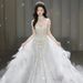 2025 New Style Mermaid Light Luxury Wedding Dress High Quality Princess Main Dress for Women's Wedding Party Wear_ecoleips.com