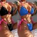 Women's Clothing Sexy Bikini Solid Color Women's Split Swimsuit Halter Neck Tie Bikini Swimsuit Spot_ecoleips.com