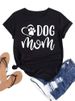 European And American Cross-border Foreign Trade Women's Clothing, Fun Letter Print Round-neck Short-sleeve T-shirt Top_ecoleips.com