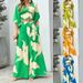 Women's Clothing New Print Temperament Commuting High Waist Sexy Fashion Casual Suit_ecoleips.com