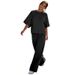 Women's Clothing Women's Solid Color Casual Fashion Set Short Sleeved Top With Wide Leg Pants Spring/Summer Two Piece Loose Fit Style_ecoleips.com