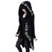 Gothic Moon Print Longline Hooded Cardigan – Punk Streetwear Oversized Sweater For Women (Fall Collection)_ecoleips.com