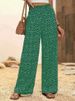 K Printed Loose Casual Pants With Elastic Waistband And Elastic Pants_ecoleips.com