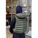 Aria Basics Casual Volcanic Rock Thermal Yarn Samsung 90 White Duck For Women, Ribbed Hooded Down Cotton Vest Jacket_ecoleips.com