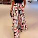 Women's Clothing Autumn New High Waist Loose Print Large Size Casual Wide Leg Pants_ecoleips.com