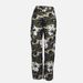 Women's Clothing spring and autumn women's fashion casual camouflage straight military green pants_ecoleips.com