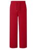 Women's Fleece Lined Casual Straight Leg Sports Pants Solid Color Autumn Winter European American Style_ecoleips.com