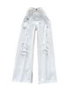 Women's Clothing Vintage White Jeans - High-Waisted Wide-Leg Distressed Denim Pants For A Retro-Chic Look (XS-2XL)_ecoleips.com