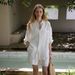 Relaxed Summer/Lazy Casual Style Full Linen Silhouette Shirt/Shorts Set_ecoleips.com