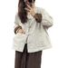 girl Foreign Trade Big Brand Women's Clothing Retro Jacquard Jacket Short Winter Chinese Style Button Padded Warm Cotton Coat_ecoleips.com