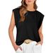 Fashion Cross-Border Trade 2026 Spring Summer New Round Neck Loose Short Sleeve T-Shirt Striped Top Women's Vest_ecoleips.com