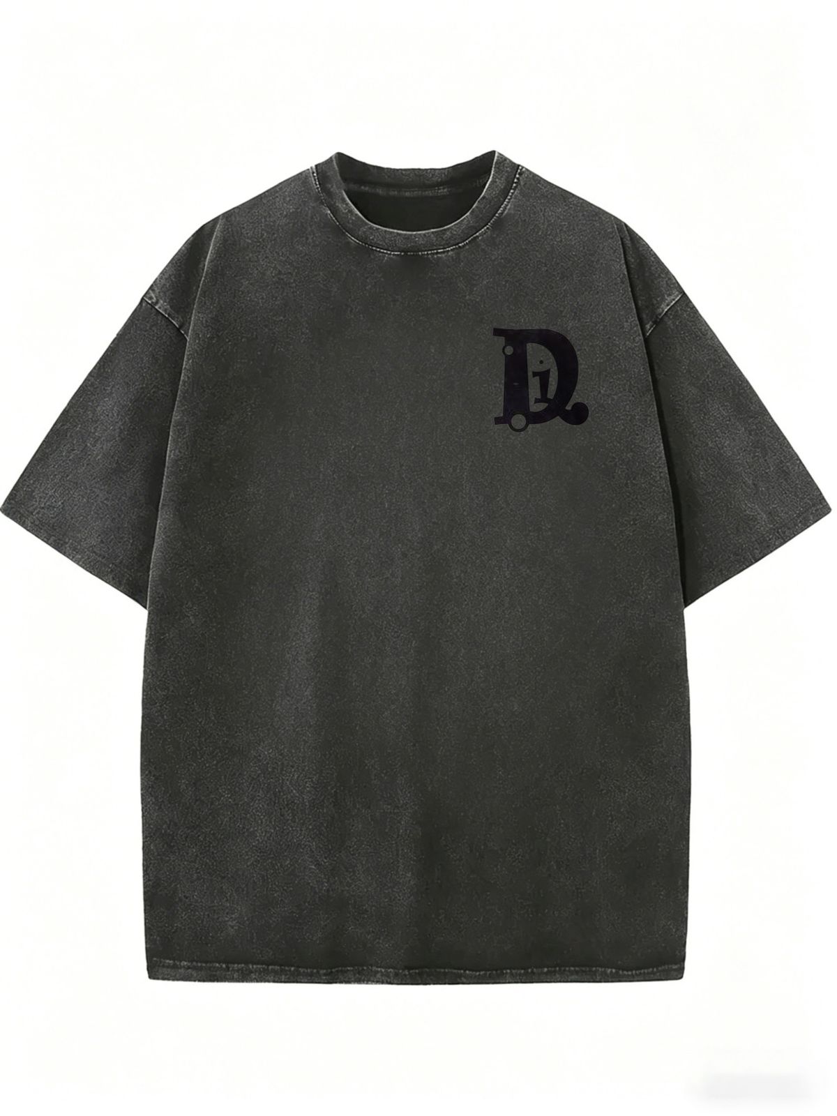Washed Cotton Oversized T-Shirt, Unisex Minimalist Streetwear Tee For Spring & Summer Style_ecoleips.com