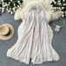 High-Waisted Wide-Leg Pants Korean Style Casual Women's Elastic Waistband Flattering Relaxed Fit For Commuting_ecoleips.com
