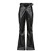 Aria Basics Dark-style Buckle Waist Hollow-out PU Casual For Women, 2025 Autumn European And American Low-waist Straight-leg Leather_ecoleips.com