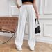 Women's Clothing High Waist Loose Wide Leg Pants For Women Casual Comfortable Sports Straight Trousers Style Autumn_ecoleips.com