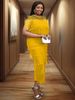 Women's Plus Size Evening Dress – Sheer Side Slit Party Dress (Fringe Detail & Curve Flattering)_ecoleips.com