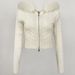 Women's Hooded Zip-Up Cardigan With Detachable Fur Trim - Stylish Winter Pullover For Casual & Office Wear_ecoleips.com