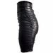 Plus Size Pleated Sexy Tight Bodycon PU Leather Short Skirt Women Ins Style Women's Clothing D30_ecoleips.com