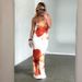 Summer Floral Print Strapless Off-Shoulder Dress for Women Slim Fit Elegant Sexy Cross Border Wholesale European American Style_ecoleips.com