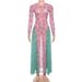 Autumn New Arrival High-Waisted Slightly Sheer Animal Print Color-Block Flowing Long Dress for Women Elegant And Stylish_ecoleips.com