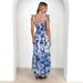 2025 Spring/Summer Women's Cross-Border Strap Dress With Elastic Waist, Shoulder Straps, And Long Flared Printed Skirt_ecoleips.com