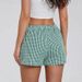 Women Polyester Short Pants Homewear Plaid Basic Pajama Sleep Bottoms Loose Thin Breathable Beach Shorts Nightwear Underwear_ecoleips.com