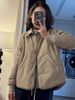 girl Hot-Selling Short Simple Turn-Down Collar Jacket For Women, Autumn And Winter New Loose Slimming Versatile Hidden Button_ecoleips.com