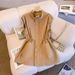 Women's Clothing casual loose patchwork pockets mid-length workwear vest jacket 2023 autumn and winter_ecoleips.com