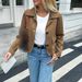 Women's Button-Up Vest Jacket – Lightweight Polyester Long Sleeve Outerwear (4 Colors, S-XL)"_ecoleips.com