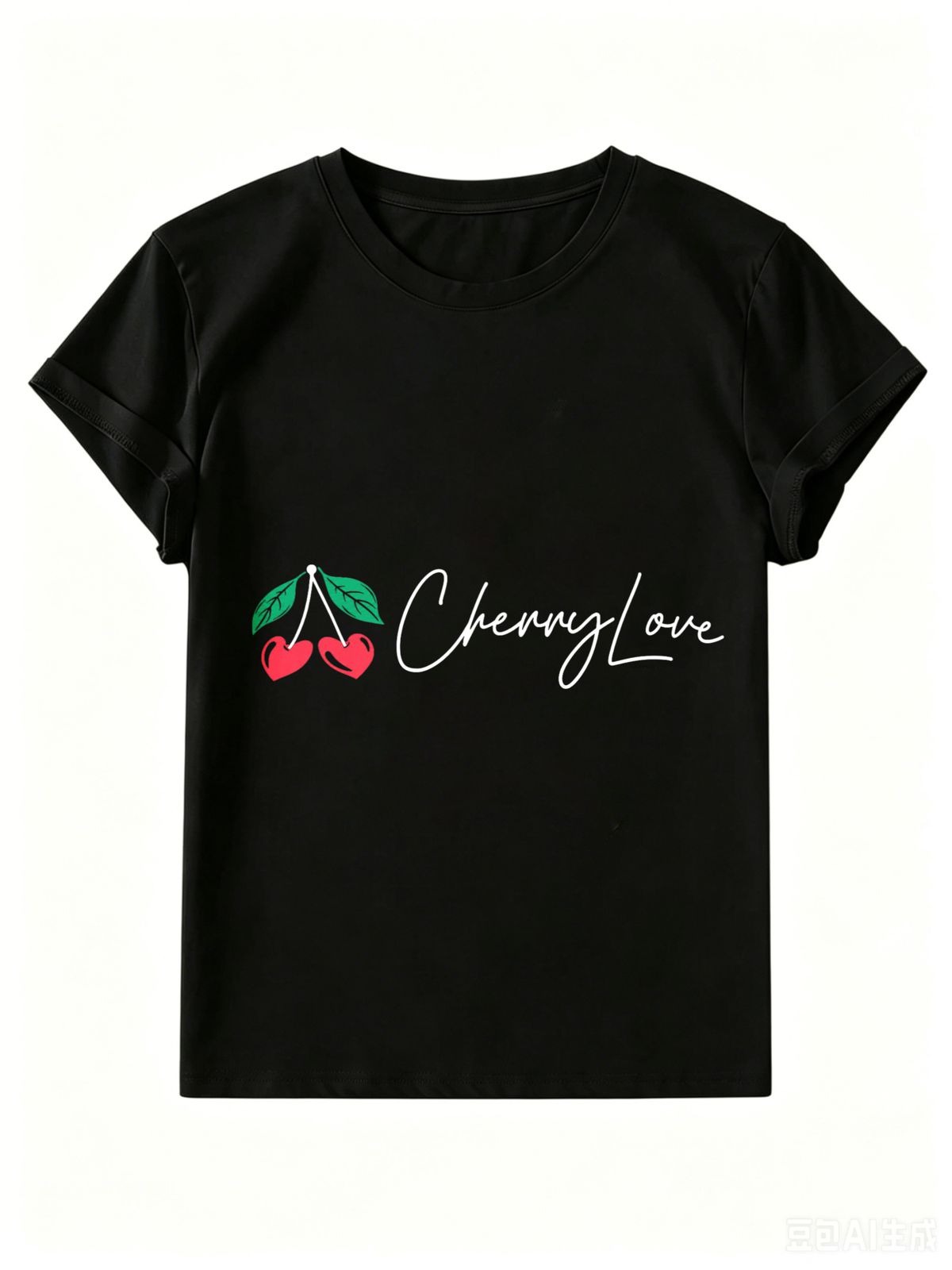 Women's Heart-shaped Fruit T-shirt, A Stylish And Casual Top._ecoleips.com
