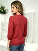 2026 New Summer Round Neck Gold And Silver Thread Five-Sleeve Knitted Sweater For Women, Casual Loose Fit With Glittering Thin Style_ecoleips.com