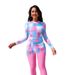 Women's Clothing Split Swimsuit Style Long Sleeve Sunscreen Surfer Suit Slim Diving Bikini Set For Formal & Casual_ecoleips.com