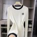 Women's Clothing Camellia Long Sleeved Wool Sweater For Women_ecoleips.com